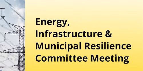 LUCC Energy, Infrastructure & Municipal Resilience Committee Meeting 3
