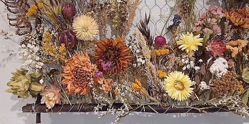 Dried flower meadow panel workshop