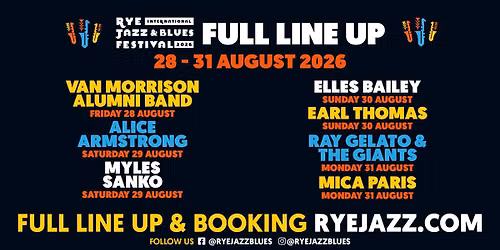 Rye Jazz & Blues Festival 2026