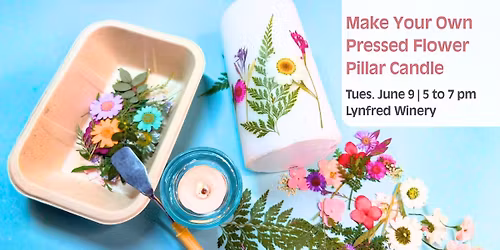 Make Your Pressed Flower Pillar Candle