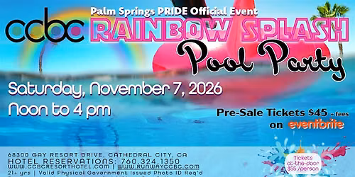 PS Pride Weekend Rainbow Splash Pool Party 2026