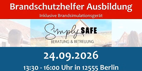 \ud83d\udd25 Brandschutzhelfer Ausbildung in Berlin - 24.09.2026\ud83d\udd25