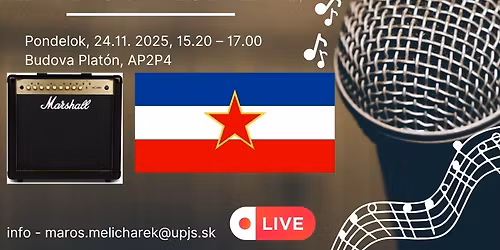 Skapal mar\u0161\u00e1l, mysl\u00edm zosil\u0148ova\u010d: \u0161pecifik\u00e1 v\u00fdvoja hudobnej sc\u00e9ny v Juhosl\u00e1vii