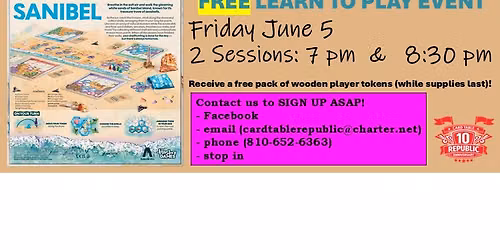 FREE Learn To Play Event - Sanibel