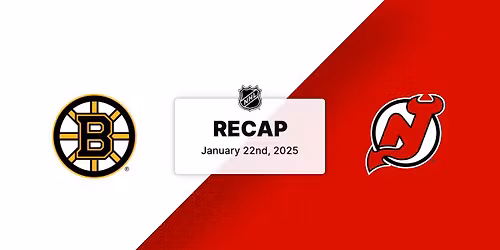 Boston Bruins vs. New Jersey Devils