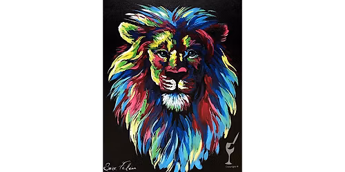 Majestic Lion's Proud Stare - Paint and Sip in Denver | Classpop!\u2122