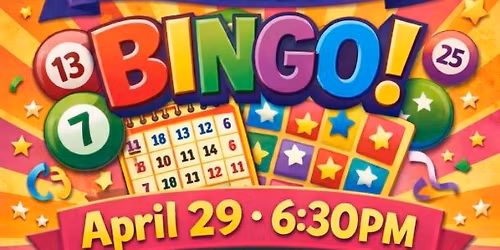 5th Wednesday Bingo!