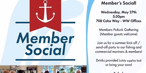 Members' Social - May 27, 5:30pm