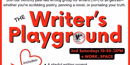 Writer's Playground: Peer-led Monthly Writer's Group