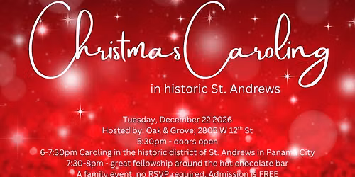 Christmas Caroling in St. Andrews