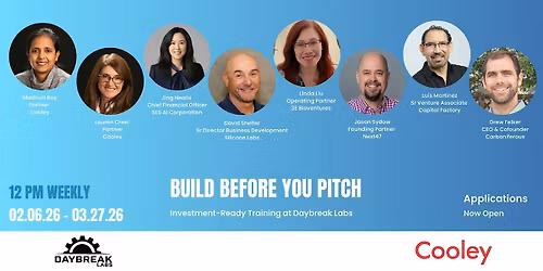 BUILD BEFORE YOU PITCH: 8-WEEK INVESTMENT-READY TRAINING