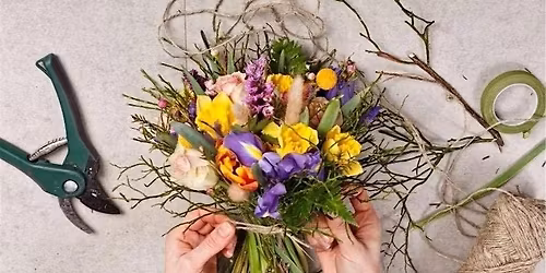 Late Spring Flower Bouquet Workshop at Gibside Stables, Newcastle