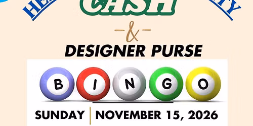 Helping Hands Society Cash & Designer Bingo