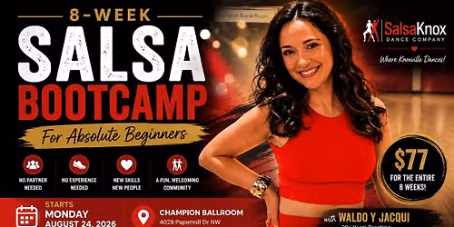 \ud83d\udc83 8-Week Beginner Salsa Bootcamp | No Partner Needed!