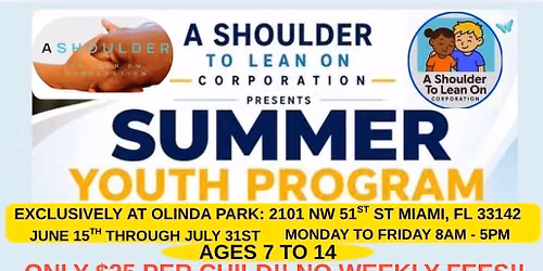 $25 SUMMER YOUTH PROGRAM AT OLINDA PARK 