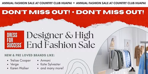 Annual Fashion Sale with Dress for Success