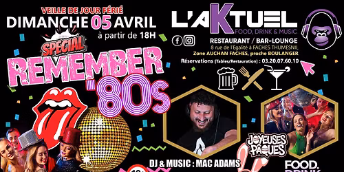 \ud83d\udc49VEILLE DE JOUR F\u00c9RI\u00c9 - \ud83e\udd73 REMEMBER \/ SOUVENIRS 80's \ud83d\udd1e \/ DJ & MUSIC : MAC ADAMS \ud83e\udd73\ud83e\udd29