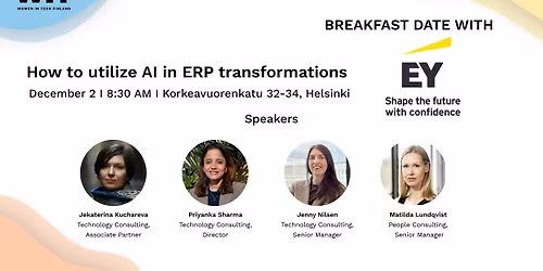 WiT x EY Breakfast Date: How to utilize AI in ERP transformations