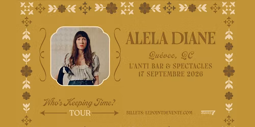 Alela Diane avec Alexa Rose  \/\/ Jeudi 17 septembre 2026 \/\/ L'Anti Bar & Spectacles
