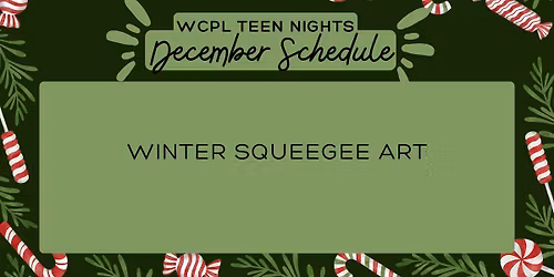 Winter Squeegee Art (Main Wilson Library)