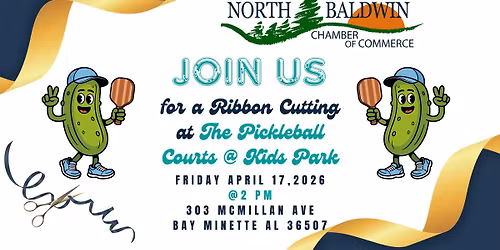 Ribbon Cutting at The Pickleball Courts @ Kid Park
