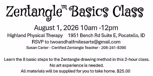 Zentangle Basics Class
