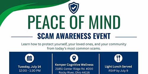 Peace of Mind: Scam Awareness Event