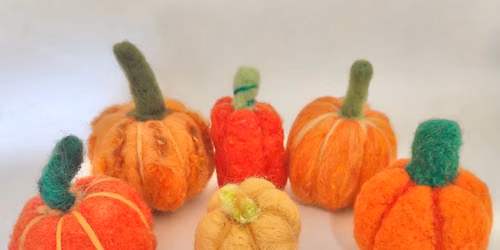 Needle Felt Pumpkins