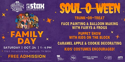 Free Family Day at Stax Museum: Soul-O-Ween & Trunk-or-Treat Edition