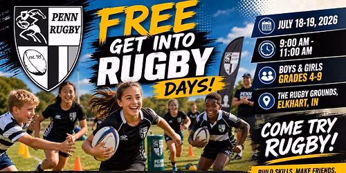 FREE - Get Into Rugby Days, Eklhart IN