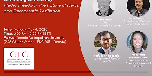 Defending Democracy: Media Freedom, Future of News & Democratic Resilience