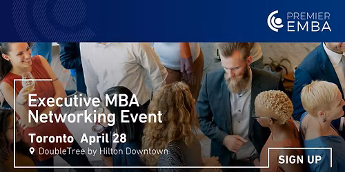 Premier Networking Event on 28 April in Toronto