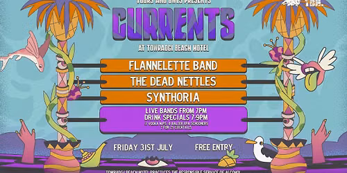 CURRENTS W\/ Flannelette Band \/\/ Dead Nettles \/\/ Synthoria