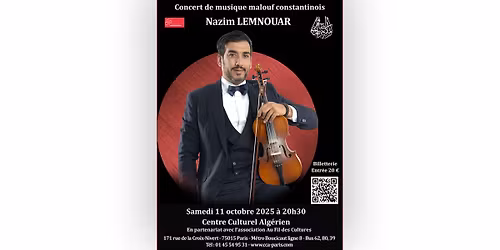  Nazim LEMNAOUAR en concert au CCA-Paris