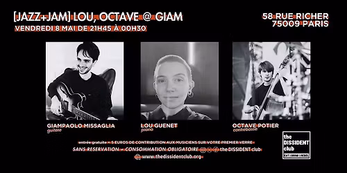 [JAZZ+JAM] Lou, Octave @ Giam