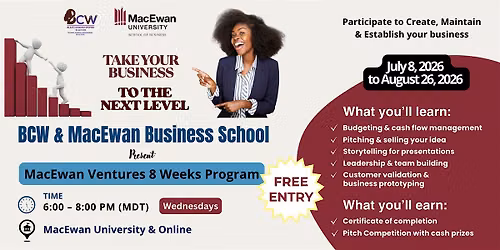 MacEwan Ventures Entrepreneurship Workshop