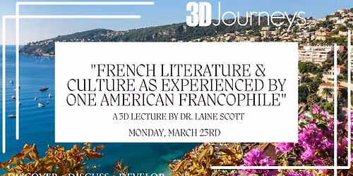 3D Journeys Lecture: Literature
