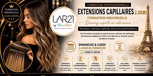 Formation Extensions Capillaires 2 Jours \u00e0 Paris | LAR 21 Academy