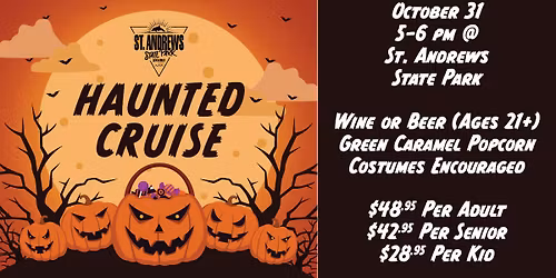 Haunted Halloween Cruise @ St. Andrews State Park \ud83d\udc7b