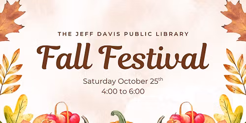 Jeff Davis Public Library's 10th Annual Fall Festival