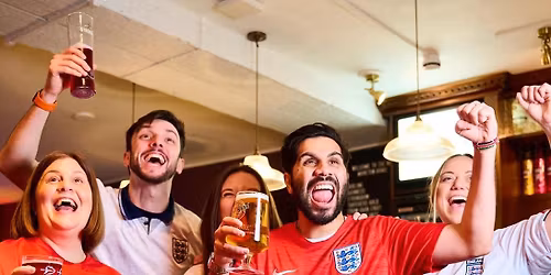 England Vs Croatia at The Grouse & Claret