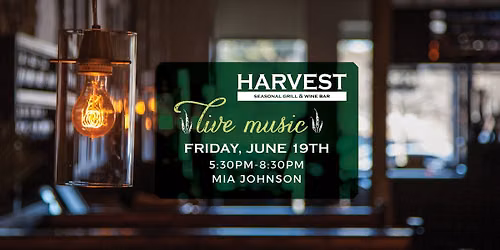 Live music by Mia Johnson at Harvest Moorestown! 
