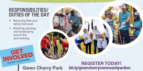 Community Action Day at Gwen Cherry Park