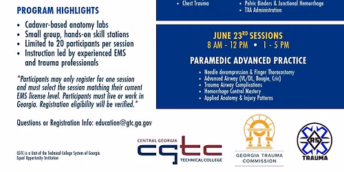 EMS Applied Anatomy & Cadaver Lab