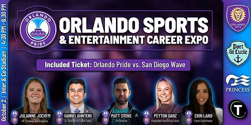 Orlando Sports & Entertainment Career Expo hosted by the Orlando Pride