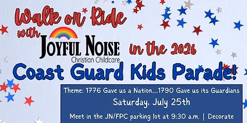 Walk or Ride w\/Joyful Noise Childcare in the 2026 CG Kids Parade!