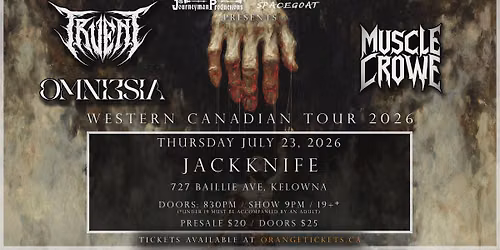 Truent w\/ Omniesia & Muscle Crowe @ Jackknife Brewing