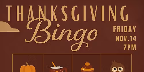 THANKSGIVING BINGO NIGHT