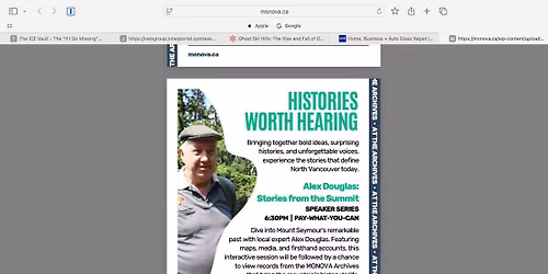 Histories worth Hearing, Stories from the Summit