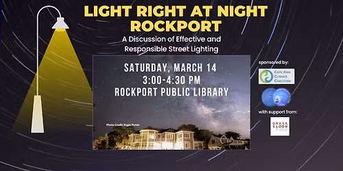 Light Right at Night in Rockport